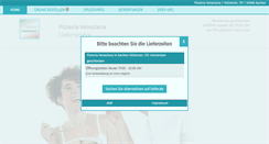 Desktop Screenshot of pizzeria-veneziana.de